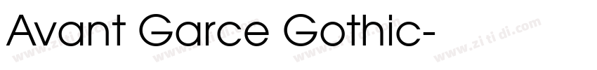 Avant Garce Gothic字体转换